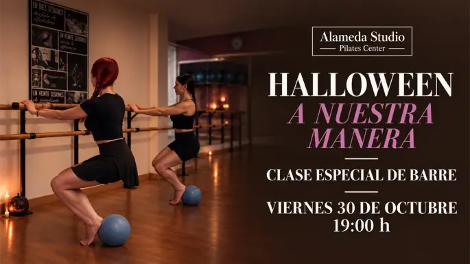 Halloween en Alameda Studio: clase especial de Barre el viernes 30 de octubre a las 19:00 h.